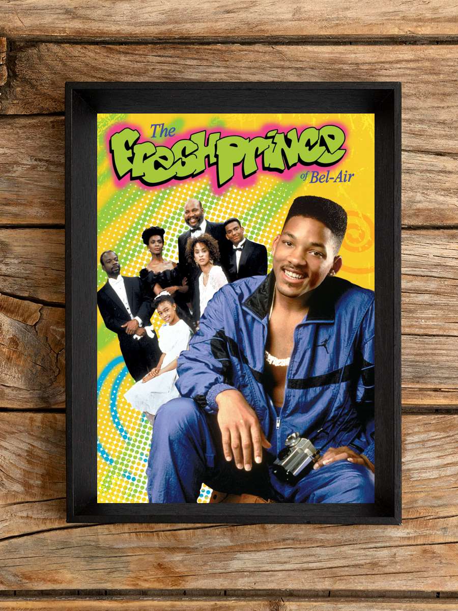 The Fresh Prince of Bel-Air Dizi Tablo Siyah Çerçeveli Dizi Poster Duvar Tablo