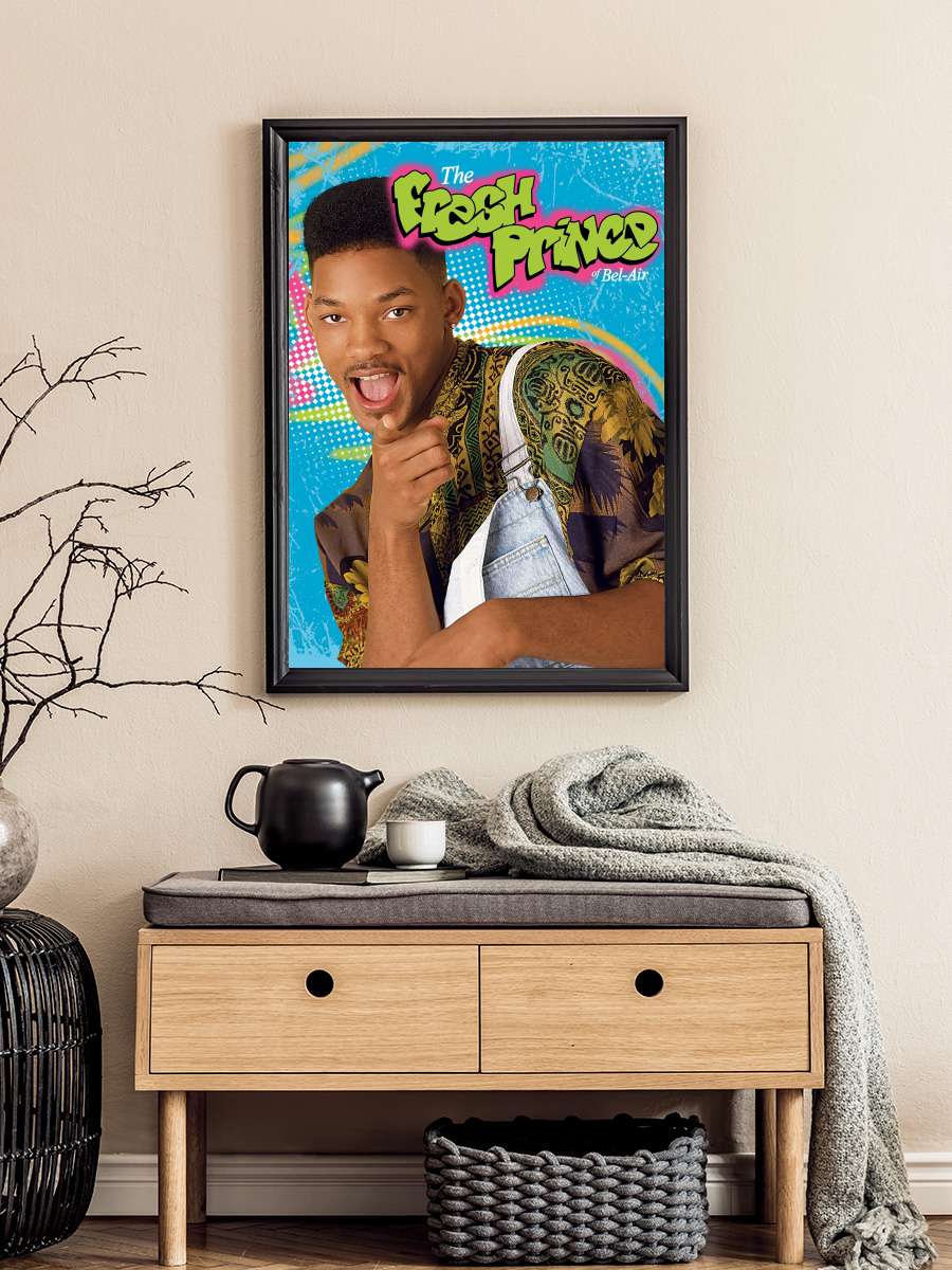 The Fresh Prince of Bel-Air Dizi Tablo Siyah Çerçeveli Dizi Poster Duvar Tablo