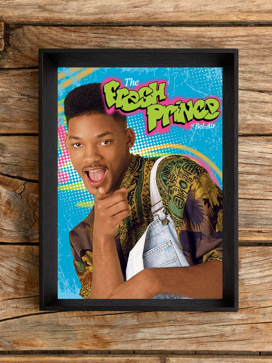 The Fresh Prince of Bel-Air Dizi Tablo Siyah Çerçeveli Dizi Poster Duvar Tablo