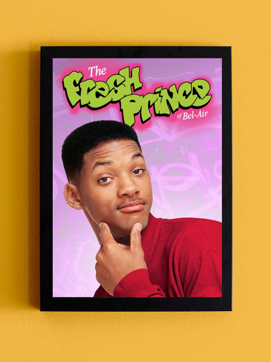 The Fresh Prince of Bel-Air Dizi Tablo Siyah Çerçeveli Dizi Poster Duvar Tablo