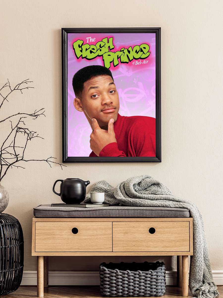 The Fresh Prince of Bel-Air Dizi Tablo Siyah Çerçeveli Dizi Poster Duvar Tablo