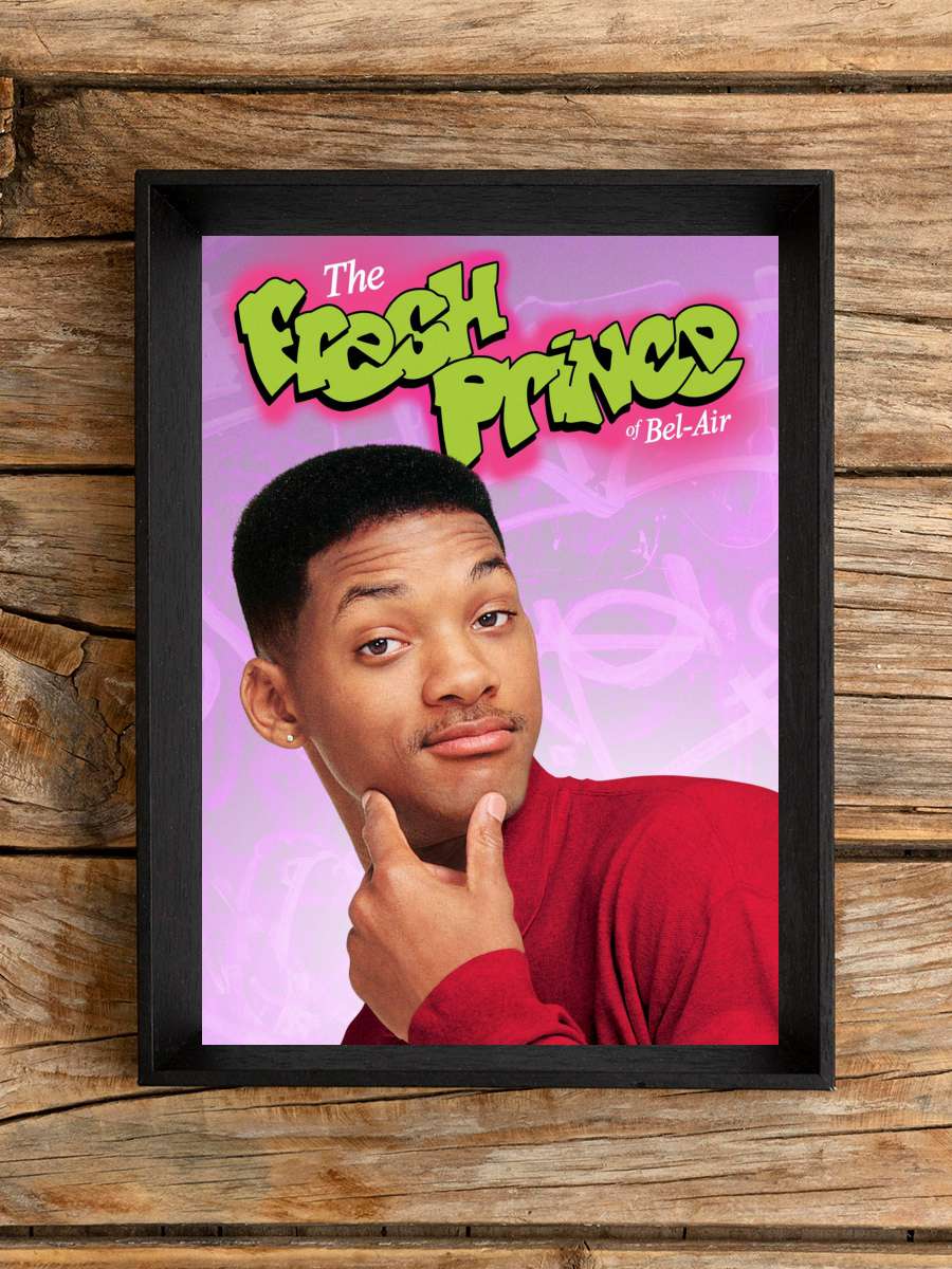 The Fresh Prince of Bel-Air Dizi Tablo Siyah Çerçeveli Dizi Poster Duvar Tablo