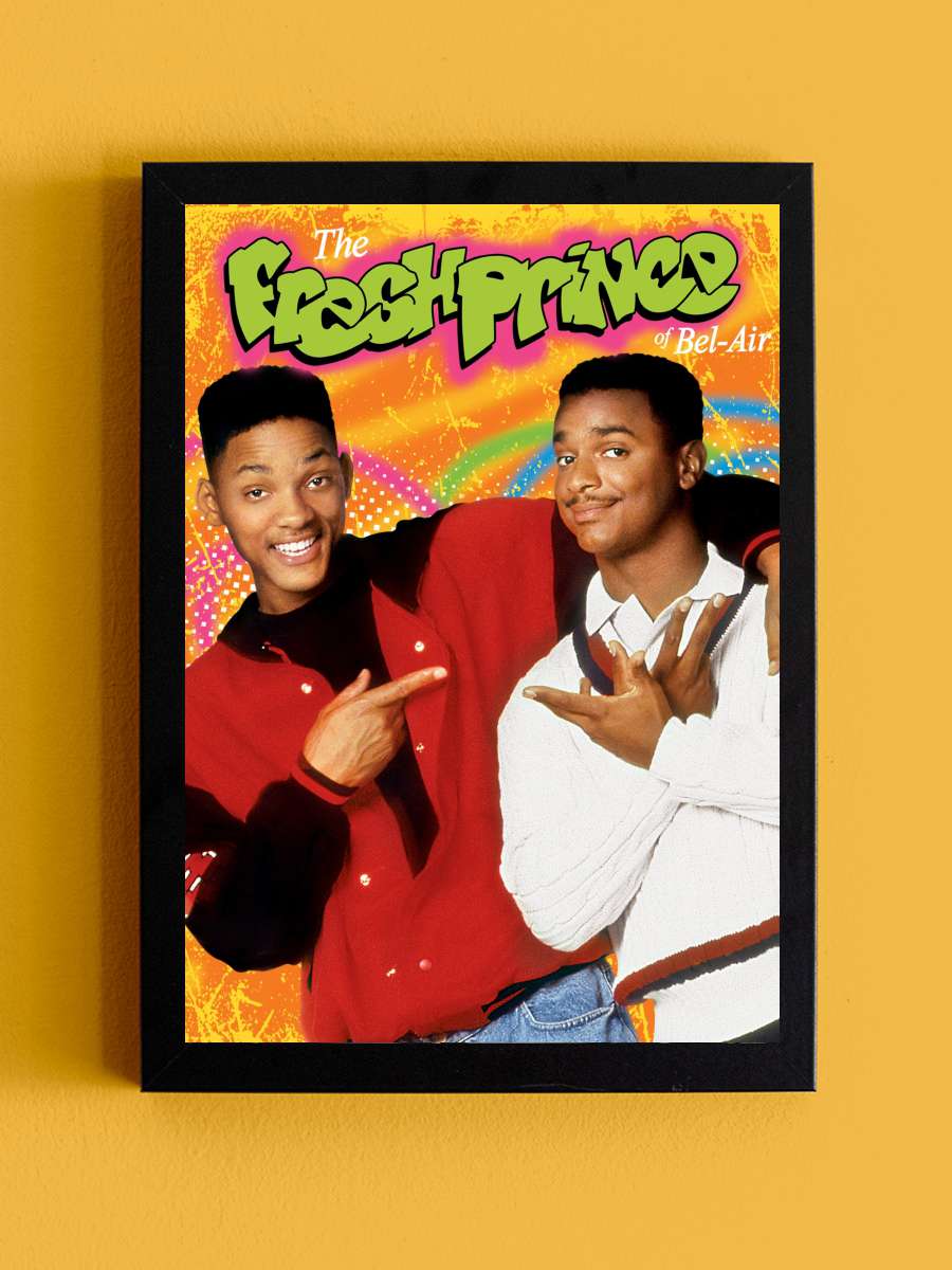 The Fresh Prince of Bel-Air Dizi Tablo Siyah Çerçeveli Dizi Poster Duvar Tablo