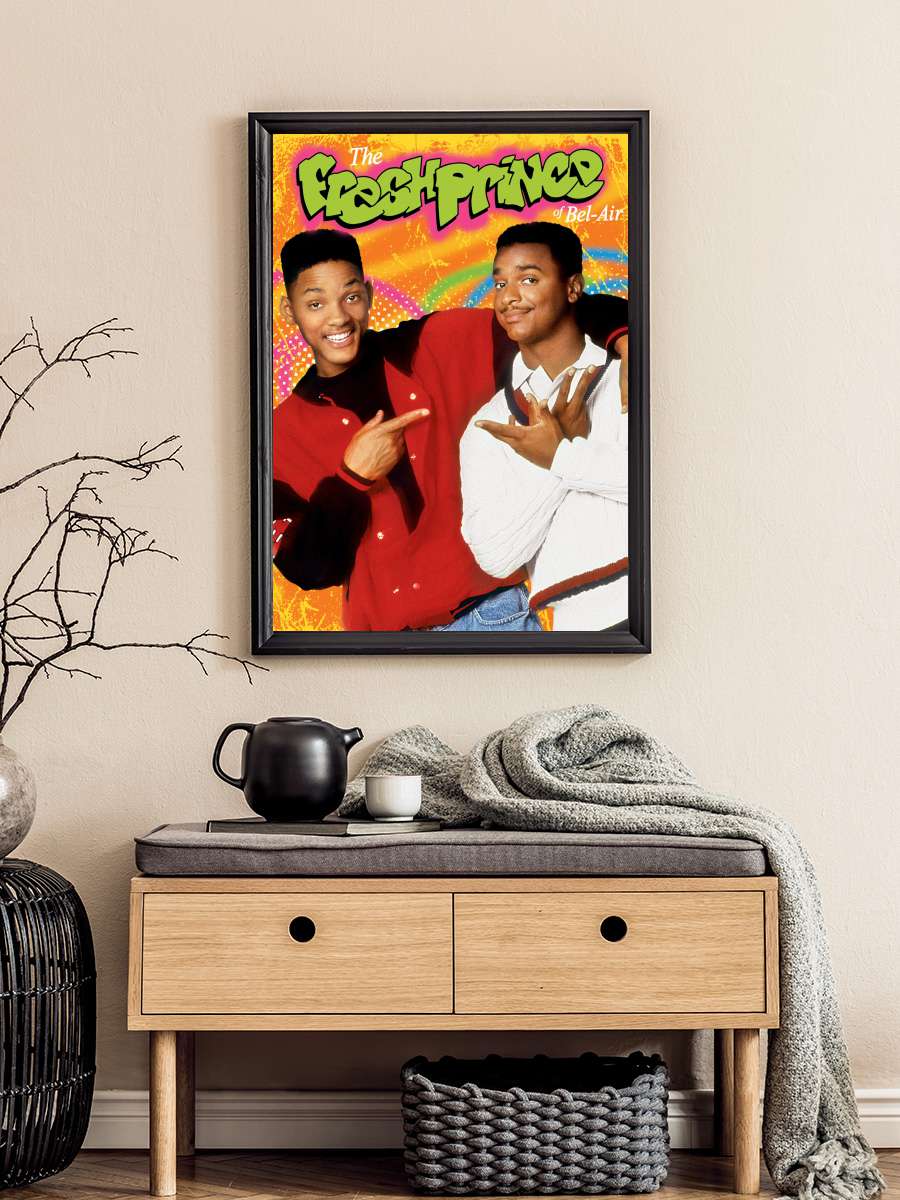 The Fresh Prince of Bel-Air Dizi Tablo Siyah Çerçeveli Dizi Poster Duvar Tablo