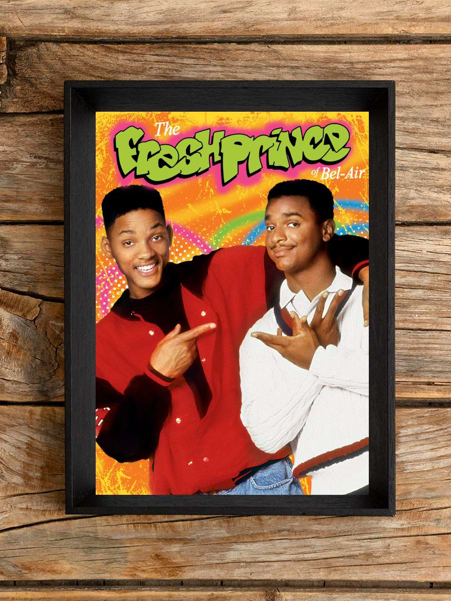 The Fresh Prince of Bel-Air Dizi Tablo Siyah Çerçeveli Dizi Poster Duvar Tablo