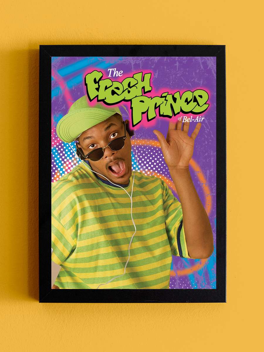 The Fresh Prince of Bel-Air Dizi Tablo Siyah Çerçeveli Dizi Poster Duvar Tablo