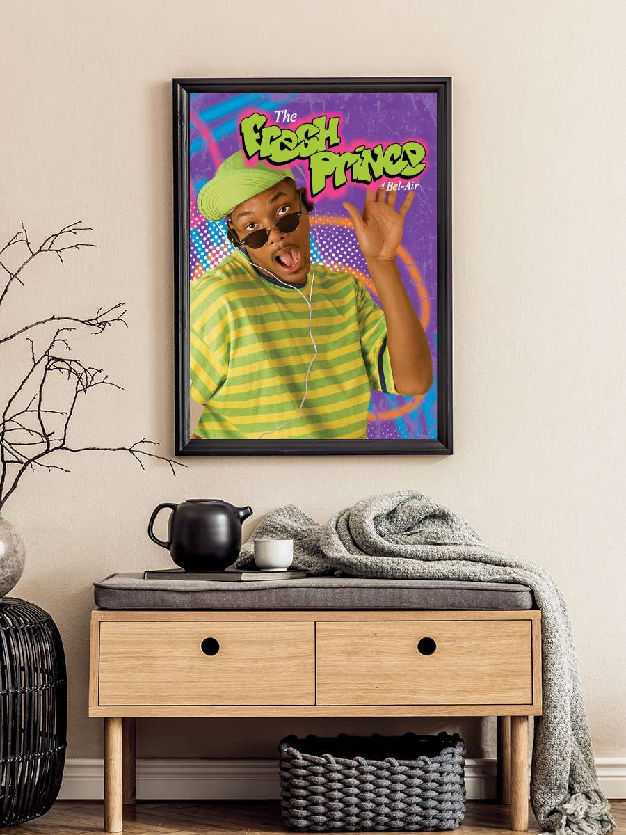 The Fresh Prince of Bel-Air Dizi Tablo Siyah Çerçeveli Dizi Poster Duvar Tablo