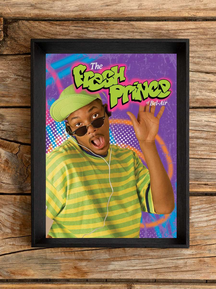 The Fresh Prince of Bel-Air Dizi Tablo Siyah Çerçeveli Dizi Poster Duvar Tablo