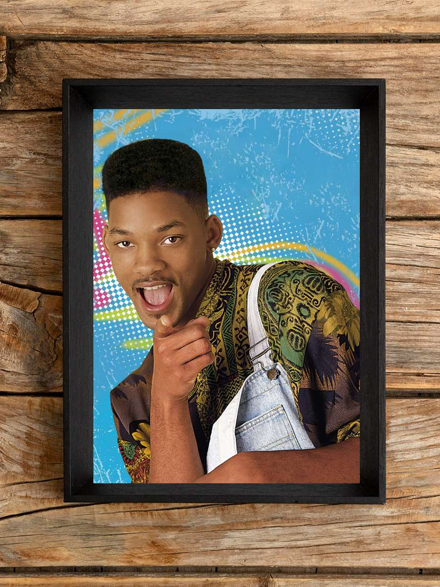 The Fresh Prince of Bel-Air Dizi Tablo Siyah Çerçeveli Dizi Poster Duvar Tablo