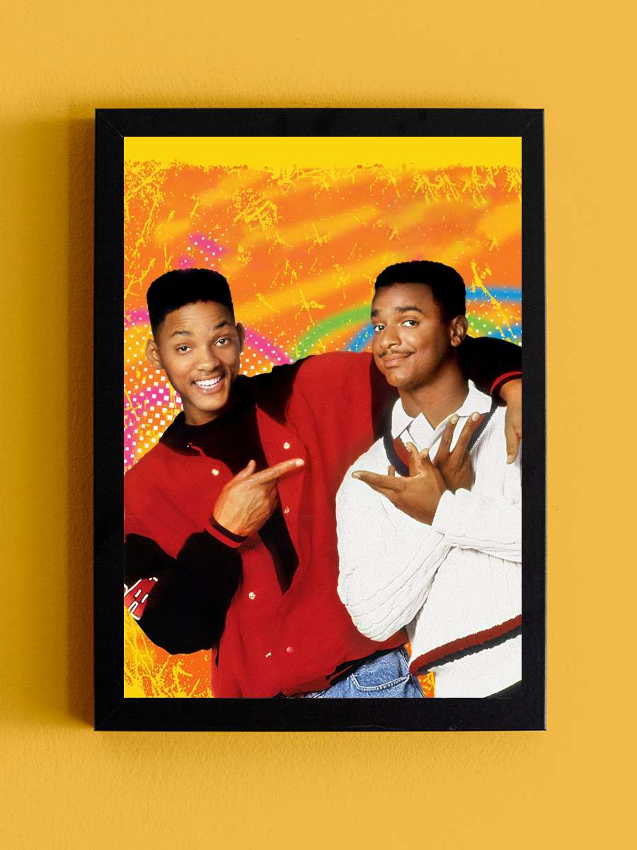 The Fresh Prince of Bel-Air Dizi Tablo Siyah Çerçeveli Dizi Poster Duvar Tablo