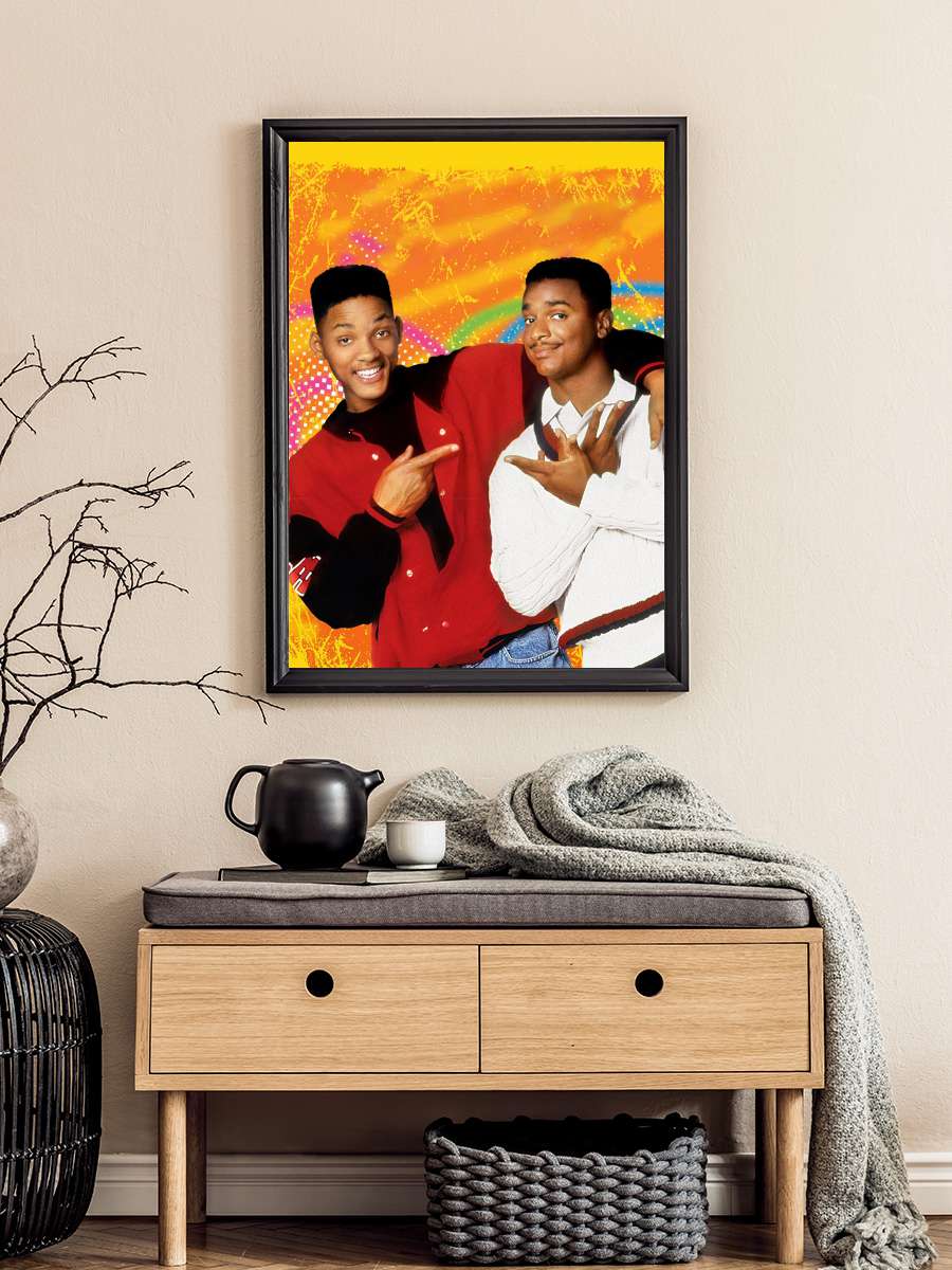 The Fresh Prince of Bel-Air Dizi Tablo Siyah Çerçeveli Dizi Poster Duvar Tablo