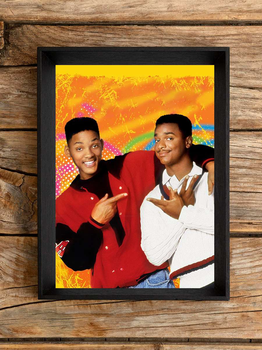 The Fresh Prince of Bel-Air Dizi Tablo Siyah Çerçeveli Dizi Poster Duvar Tablo