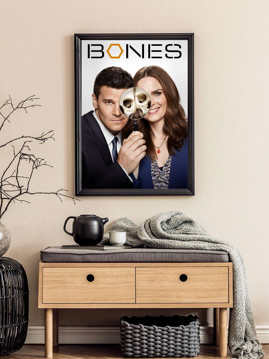 Bones Dizi Tablo Siyah Çerçeveli Dizi Poster Duvar Tablo