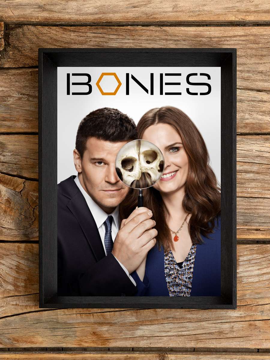 Bones Dizi Tablo Siyah Çerçeveli Dizi Poster Duvar Tablo