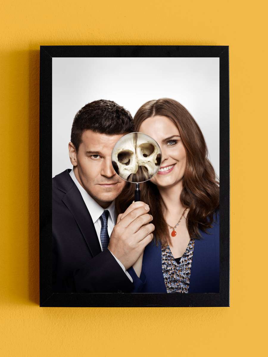 Bones Dizi Tablo Siyah Çerçeveli Dizi Poster Duvar Tablo