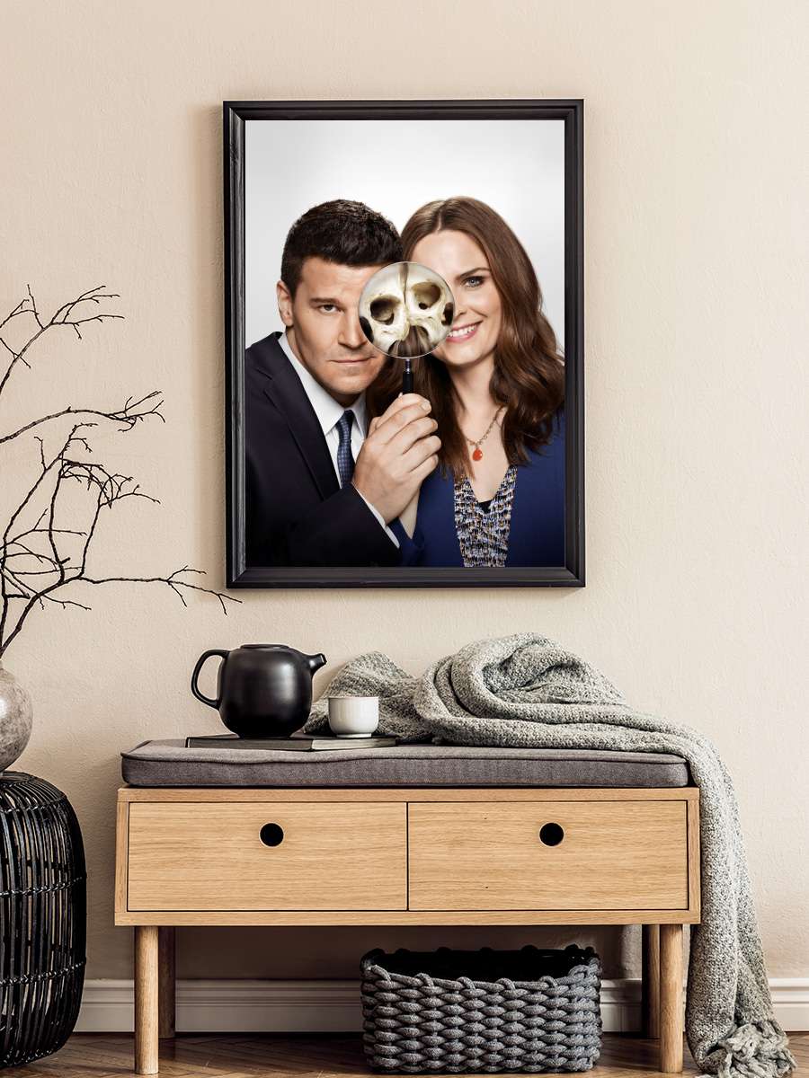 Bones Dizi Tablo Siyah Çerçeveli Dizi Poster Duvar Tablo