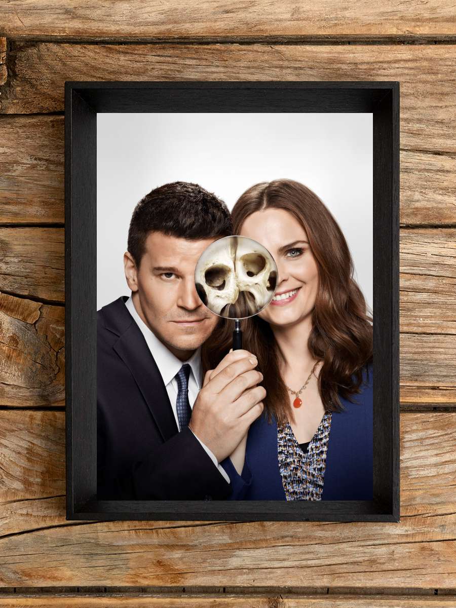 Bones Dizi Tablo Siyah Çerçeveli Dizi Poster Duvar Tablo