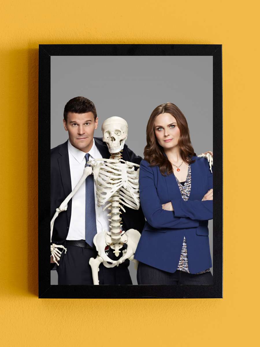 Bones Dizi Tablo Siyah Çerçeveli Dizi Poster Duvar Tablo