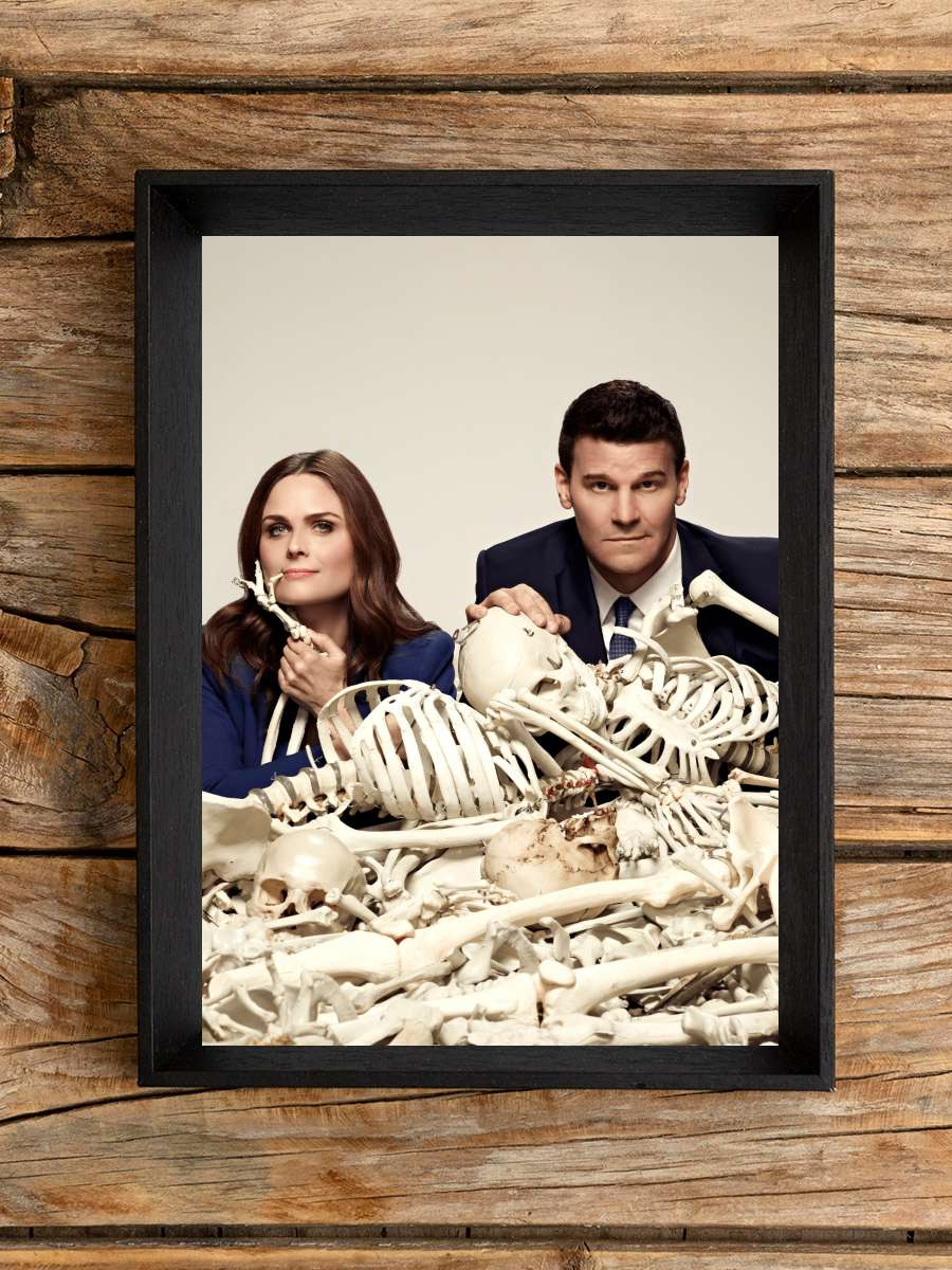 Bones Dizi Tablo Siyah Çerçeveli Dizi Poster Duvar Tablo