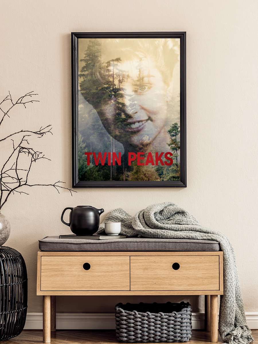 Twin Peaks Dizi Tablo Siyah Çerçeveli Dizi Poster Duvar Tablo