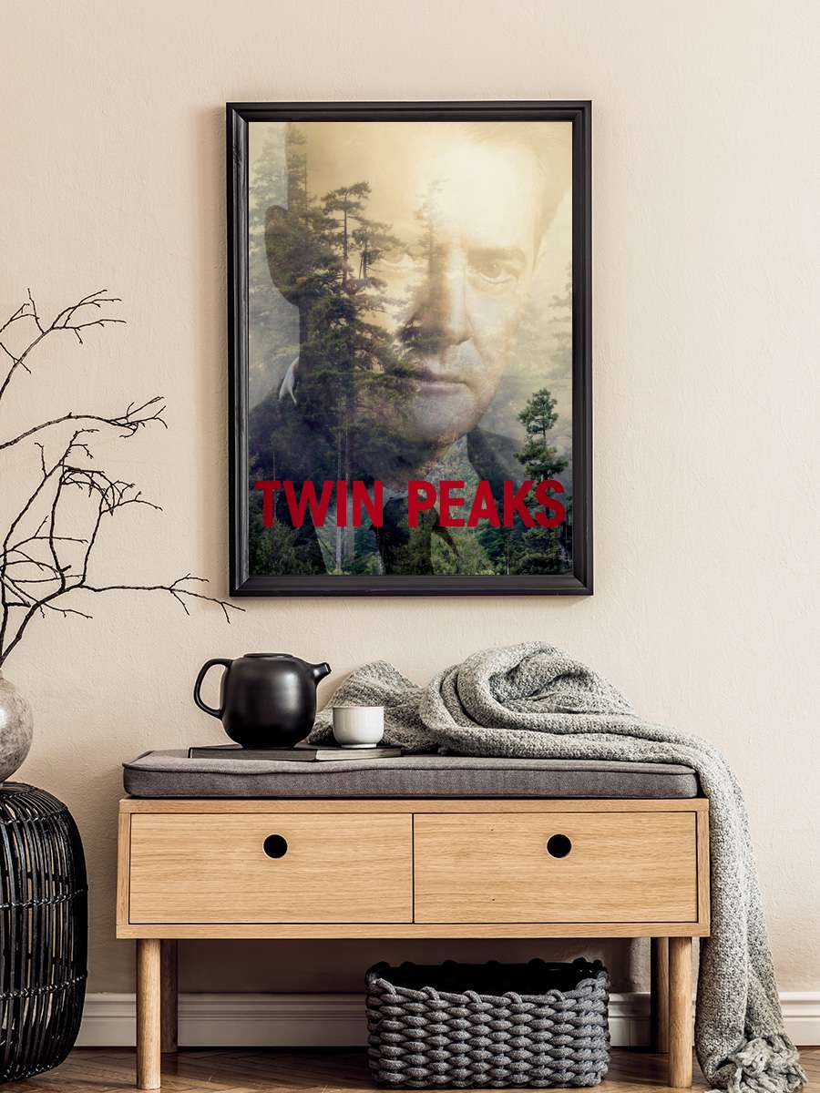 Twin Peaks Dizi Tablo Siyah Çerçeveli Dizi Poster Duvar Tablo