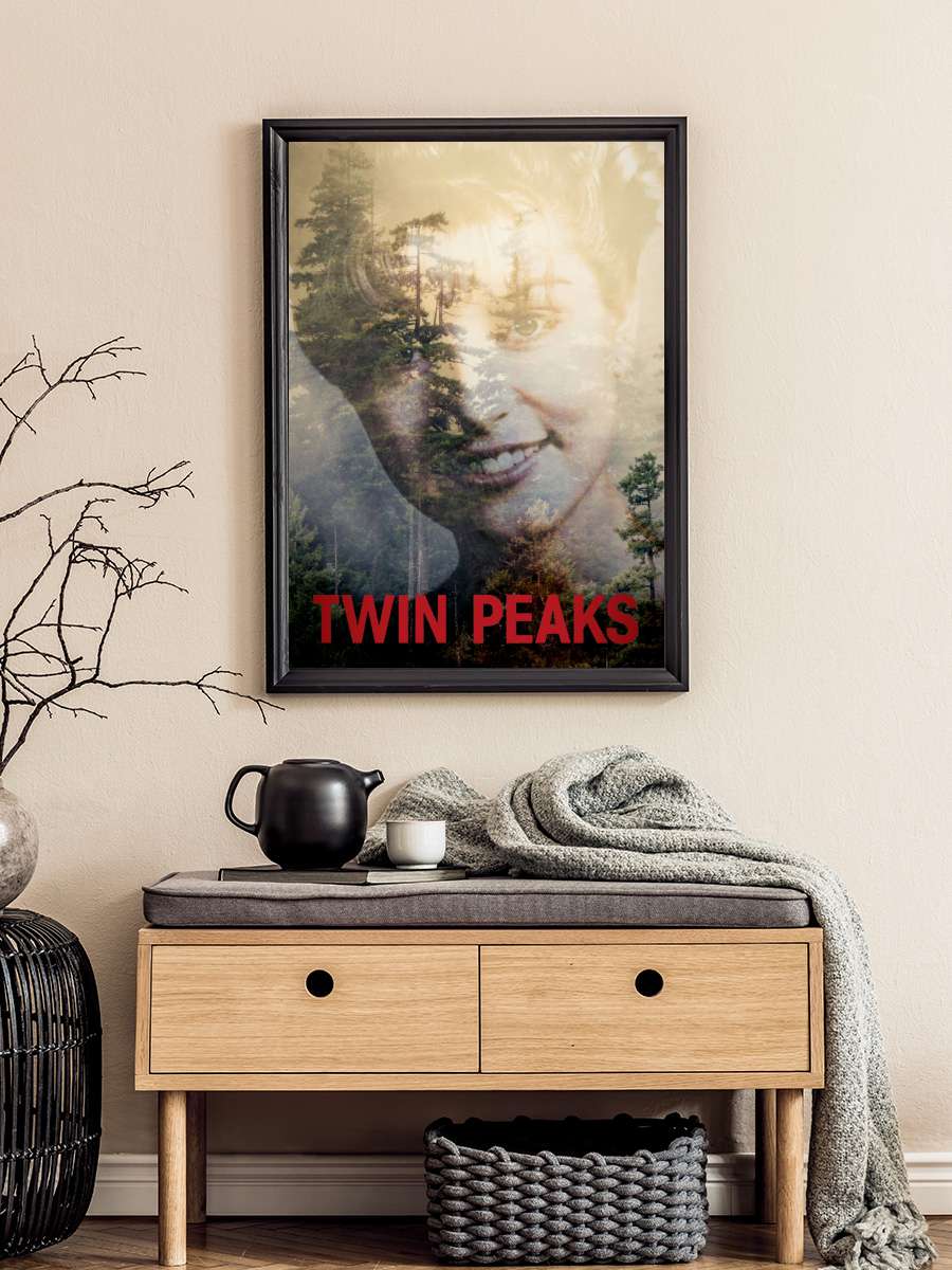 Twin Peaks Dizi Tablo Siyah Çerçeveli Dizi Poster Duvar Tablo