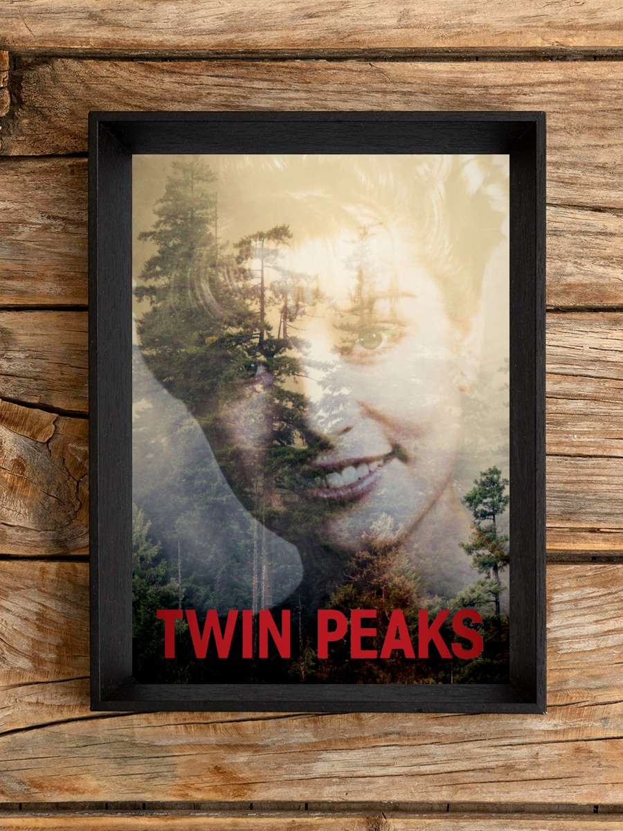 Twin Peaks Dizi Tablo Siyah Çerçeveli Dizi Poster Duvar Tablo