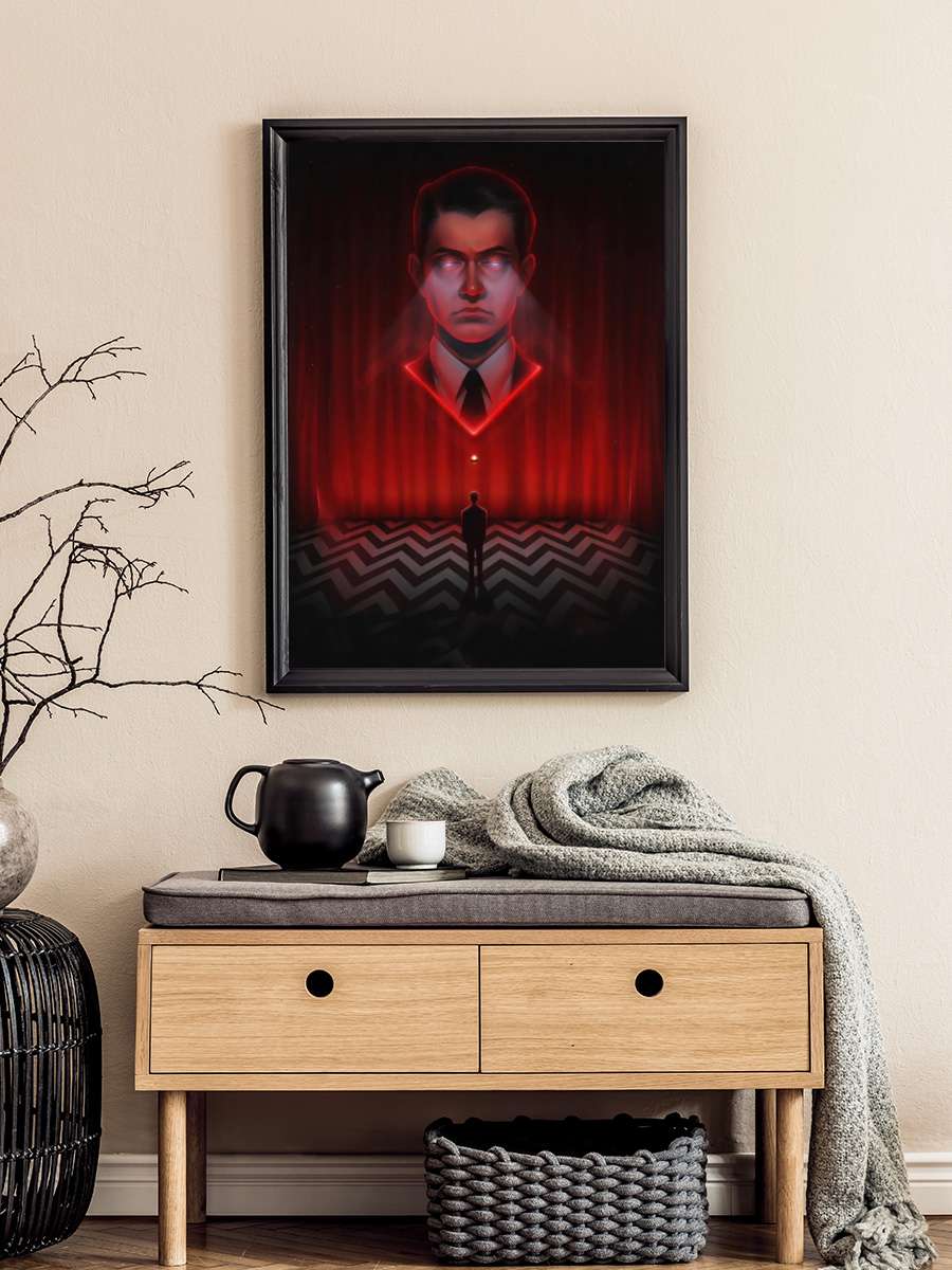 Twin Peaks Dizi Tablo Siyah Çerçeveli Dizi Poster Duvar Tablo