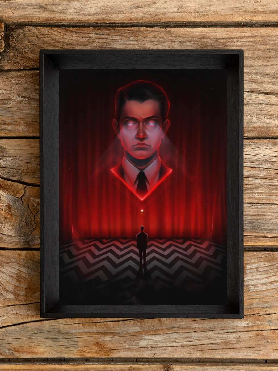 Twin Peaks Dizi Tablo Siyah Çerçeveli Dizi Poster Duvar Tablo