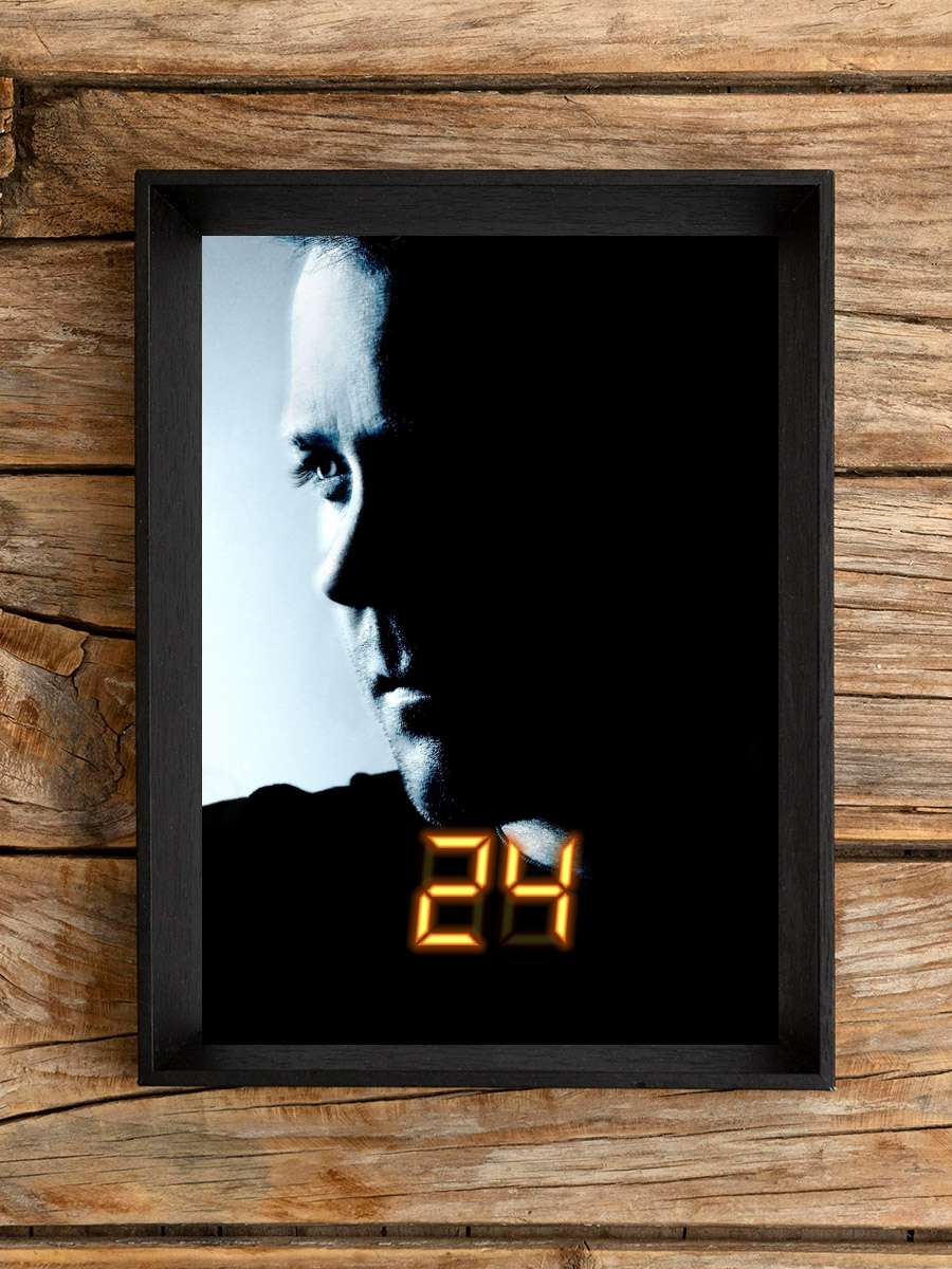 24 Dizi Tablo Siyah Çerçeveli Dizi Poster Duvar Tablo