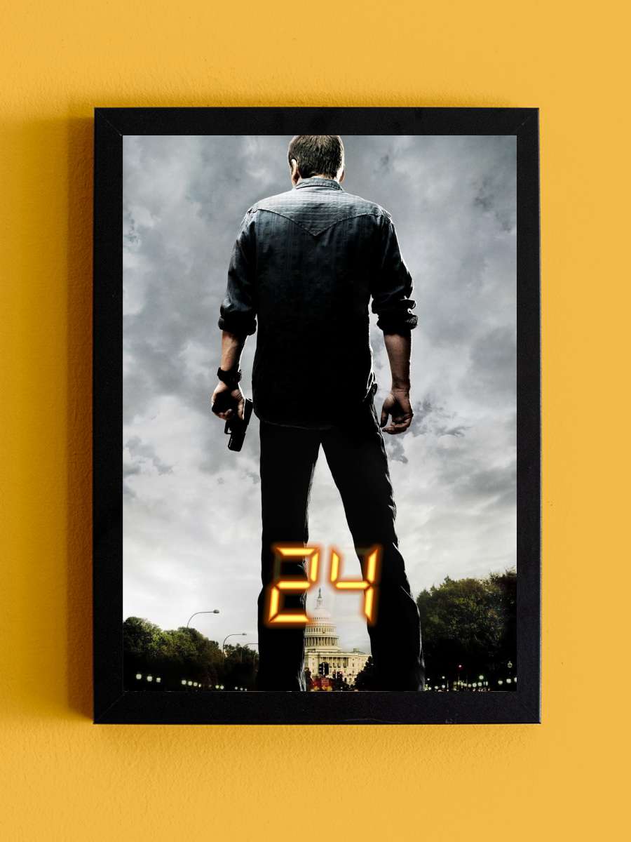 24 Dizi Tablo Siyah Çerçeveli Dizi Poster Duvar Tablo