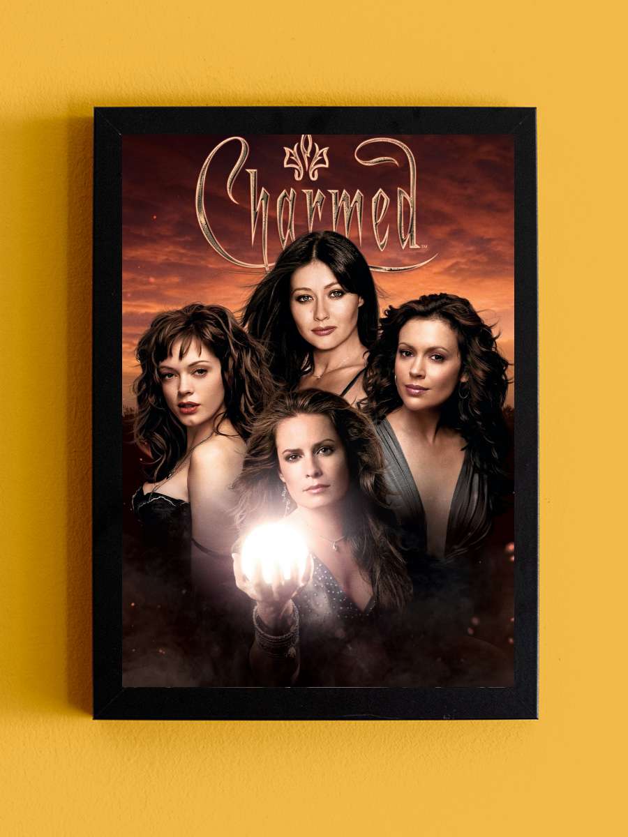 Charmed Dizi Tablo Siyah Çerçeveli Dizi Poster Duvar Tablo