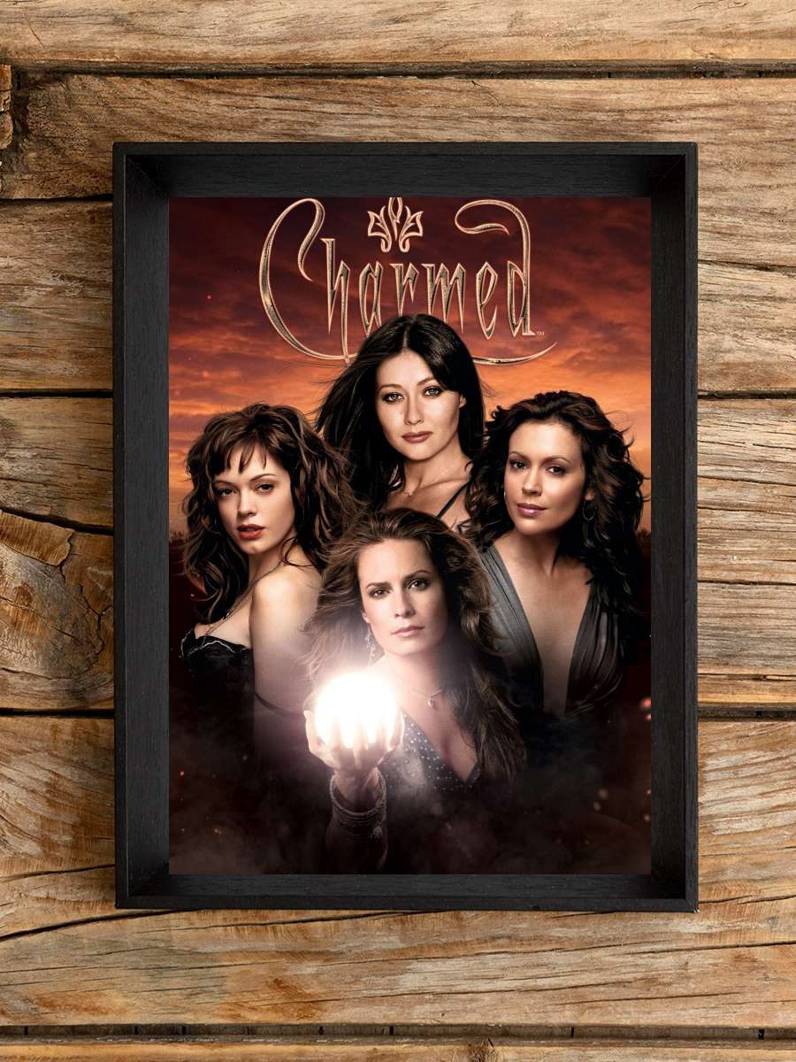 Charmed Dizi Tablo Siyah Çerçeveli Dizi Poster Duvar Tablo