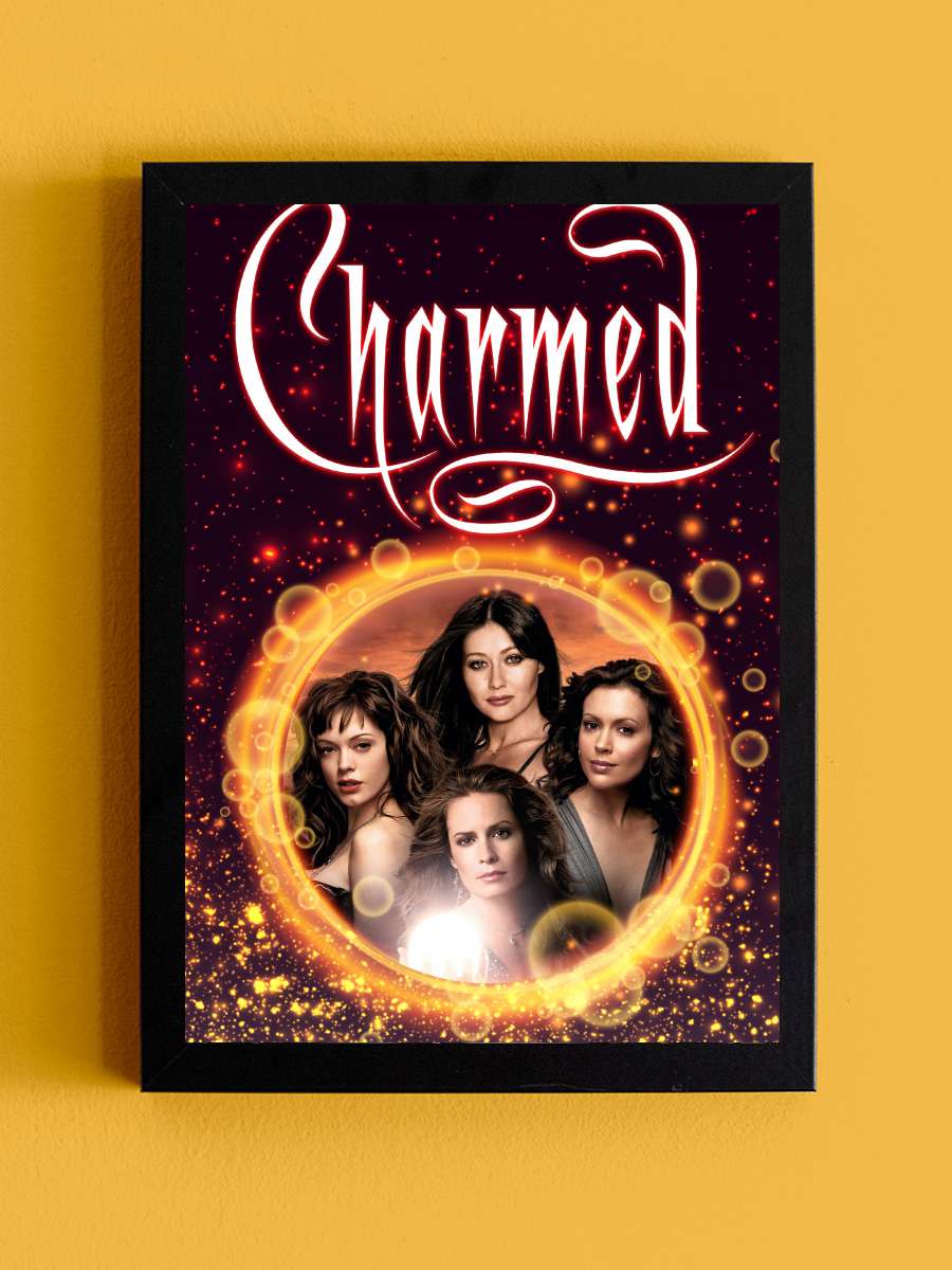 Charmed Dizi Tablo Siyah Çerçeveli Dizi Poster Duvar Tablo