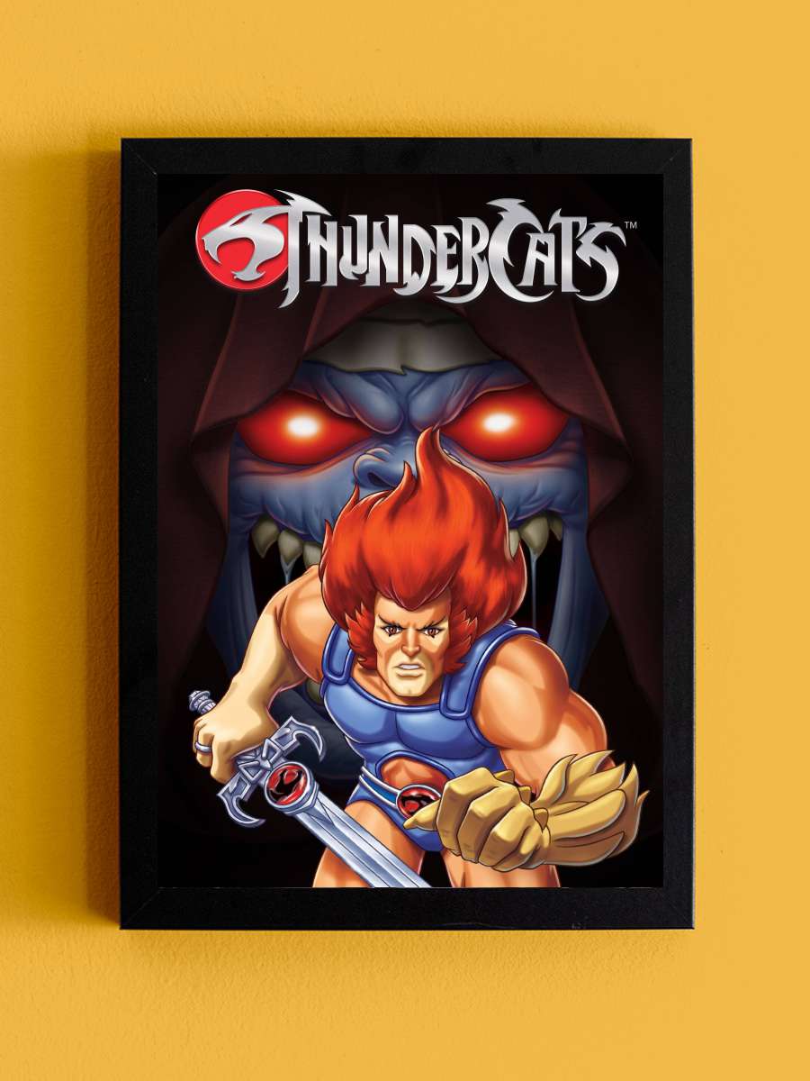 ThunderCats Dizi Tablo Siyah Çerçeveli Dizi Poster Duvar Tablo