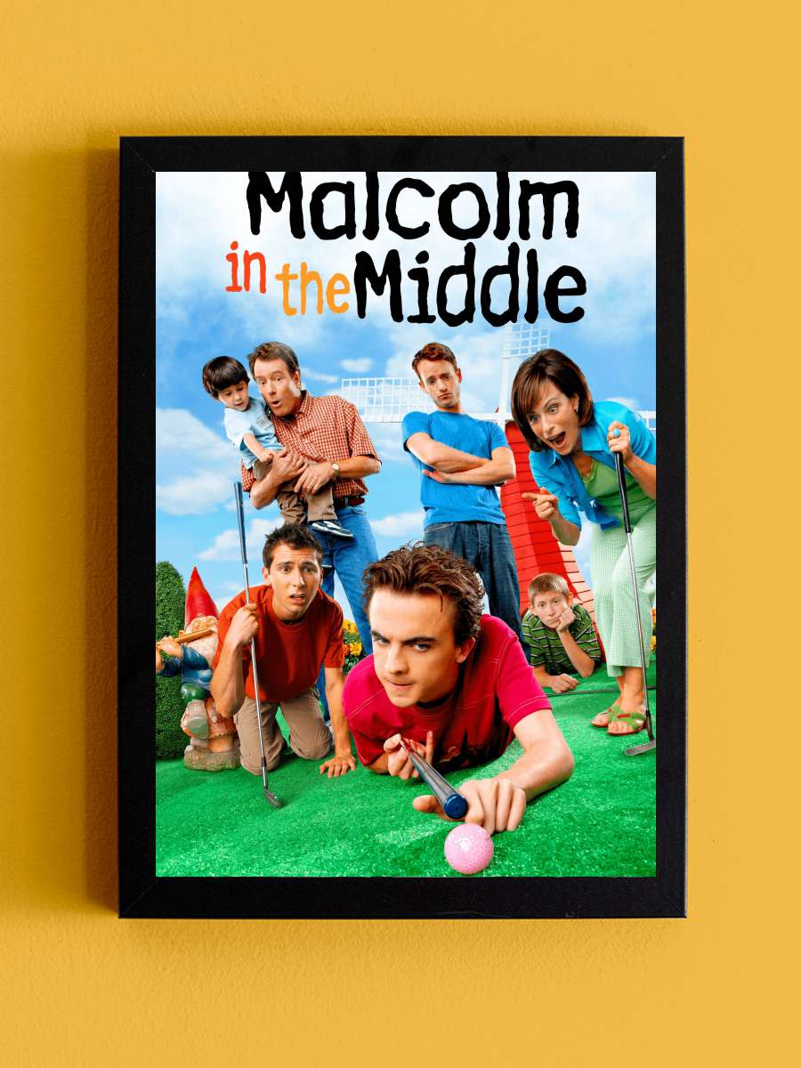 Malcolm in the Middle Dizi Tablo Siyah Çerçeveli Dizi Poster Duvar Tablo