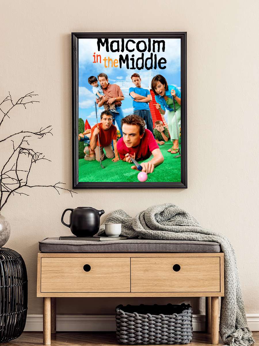 Malcolm in the Middle Dizi Tablo Siyah Çerçeveli Dizi Poster Duvar Tablo