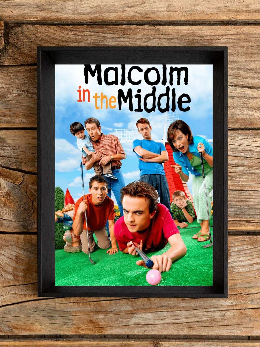 Malcolm in the Middle Dizi Tablo Siyah Çerçeveli Dizi Poster Duvar Tablo