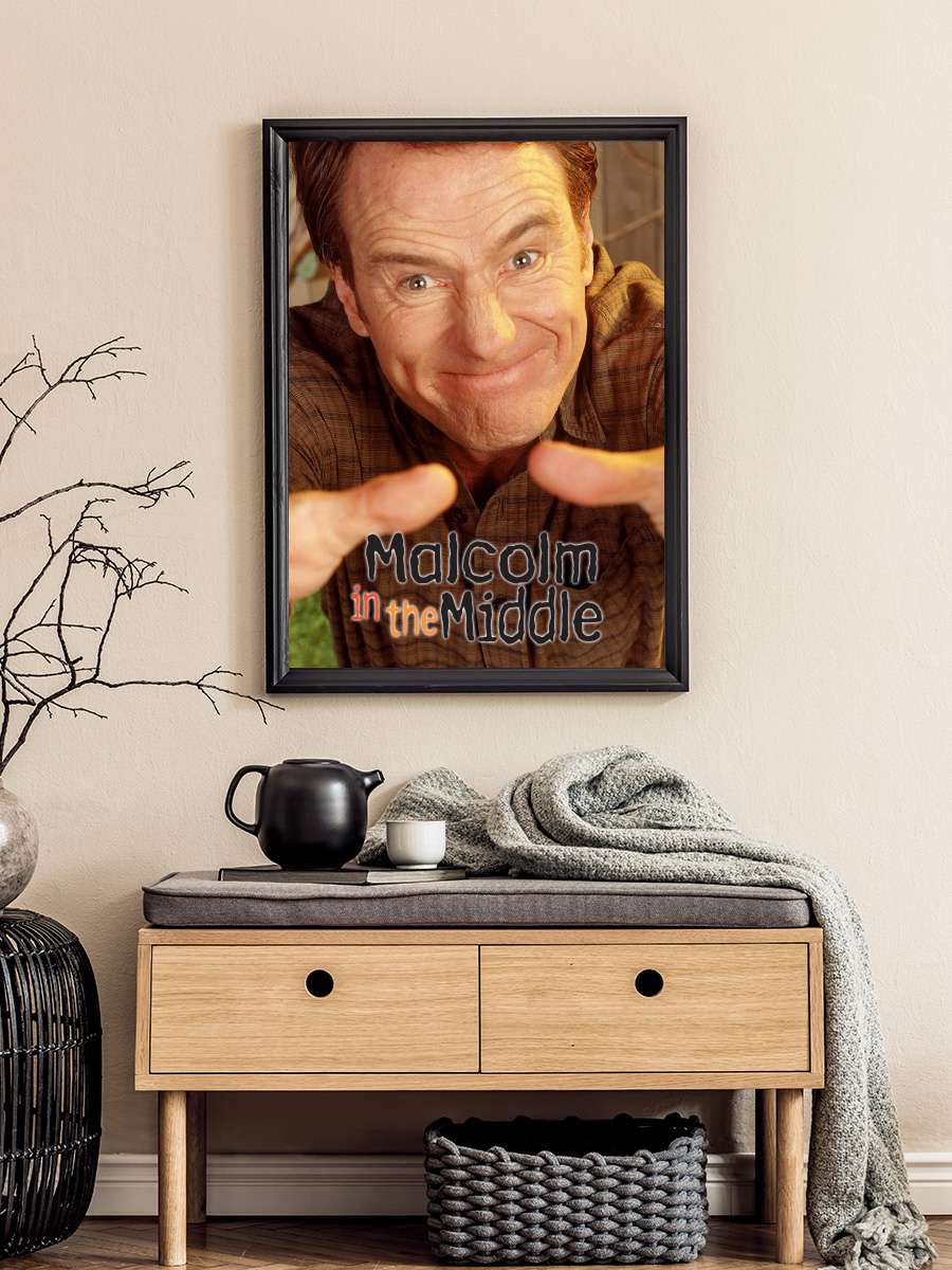 Malcolm in the Middle Dizi Tablo Siyah Çerçeveli Dizi Poster Duvar Tablo