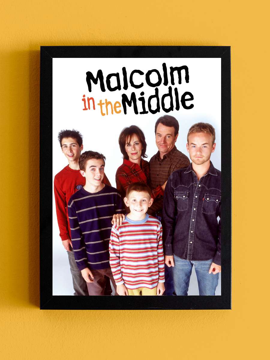 Malcolm in the Middle Dizi Tablo Siyah Çerçeveli Dizi Poster Duvar Tablo