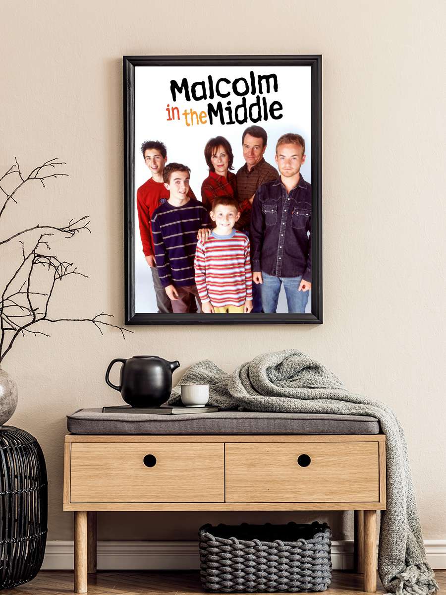 Malcolm in the Middle Dizi Tablo Siyah Çerçeveli Dizi Poster Duvar Tablo