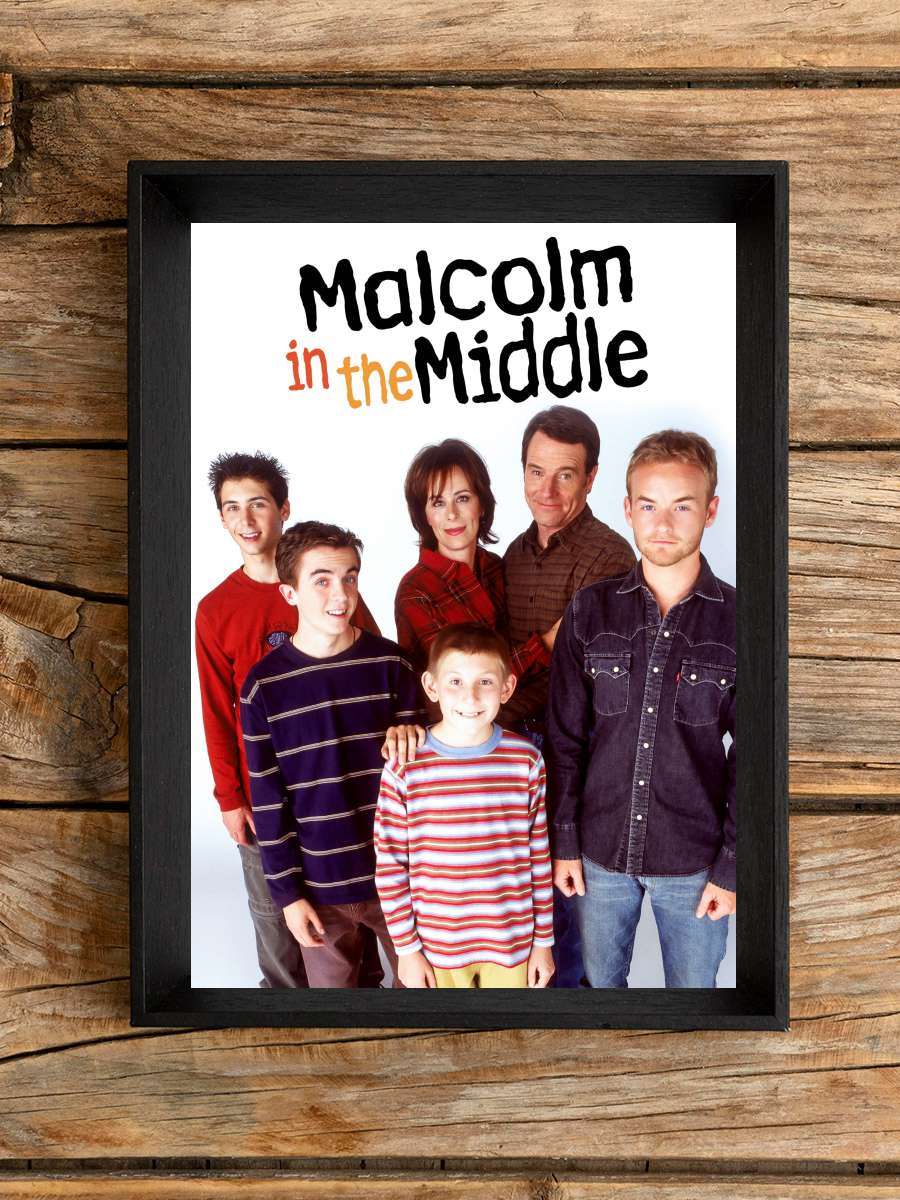 Malcolm in the Middle Dizi Tablo Siyah Çerçeveli Dizi Poster Duvar Tablo