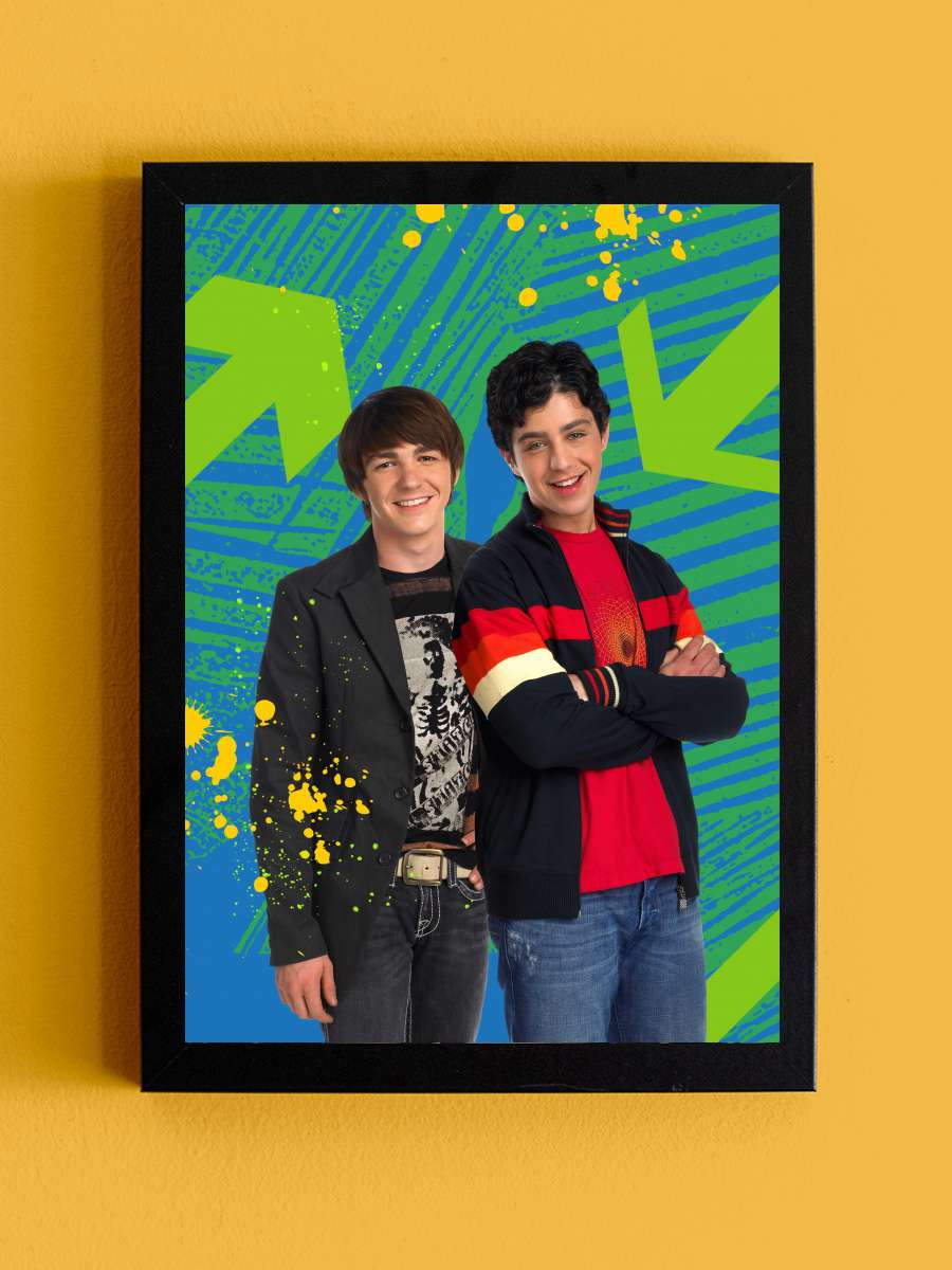 Drake & Josh Dizi Tablo Siyah Çerçeveli Dizi Poster Duvar Tablo