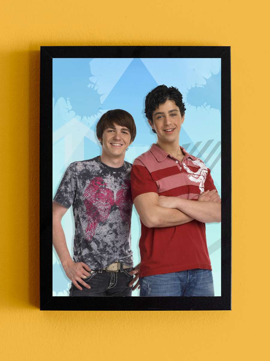 Drake & Josh Dizi Tablo Siyah Çerçeveli Dizi Poster Duvar Tablo