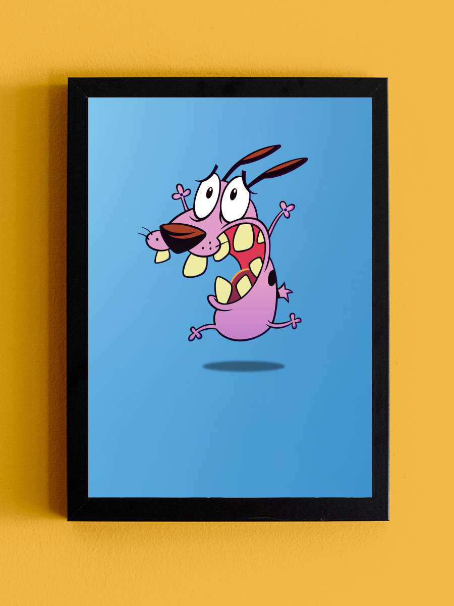 Cesur Korkak Köpek - Courage the Cowardly Dog Dizi Tablo Siyah Çerçeveli Dizi Poster Duvar Tablo