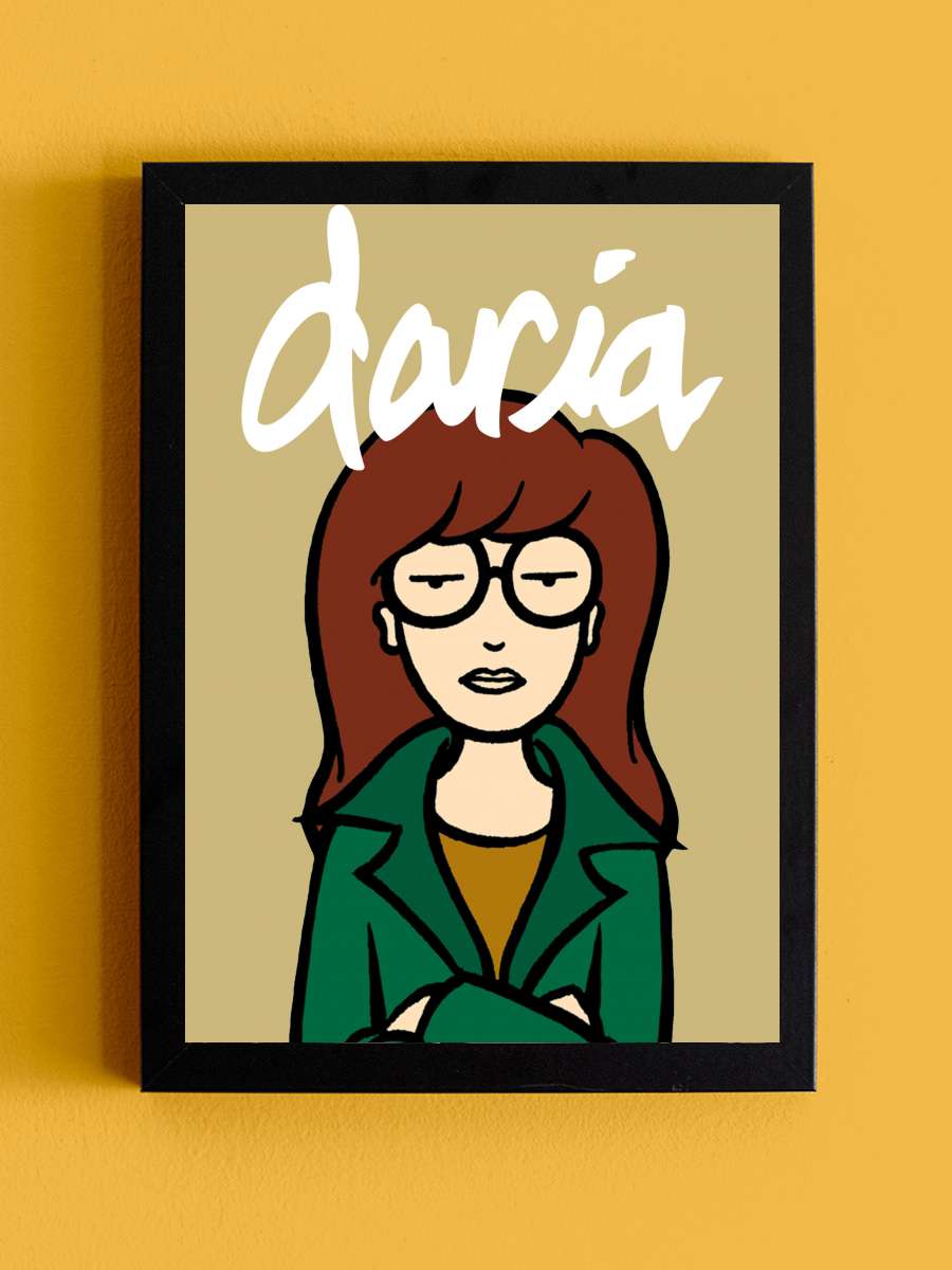 Daria Dizi Tablo Siyah Çerçeveli Dizi Poster Duvar Tablo