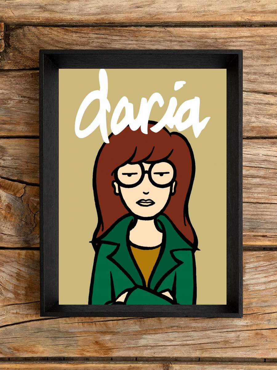 Daria Dizi Tablo Siyah Çerçeveli Dizi Poster Duvar Tablo