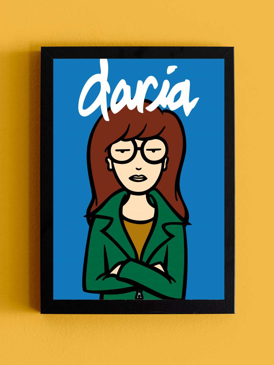 Daria Dizi Tablo Siyah Çerçeveli Dizi Poster Duvar Tablo