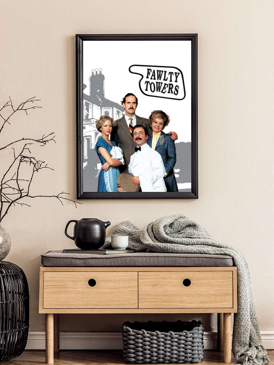 Fawlty Towers Dizi Tablo Siyah Çerçeveli Dizi Poster Duvar Tablo