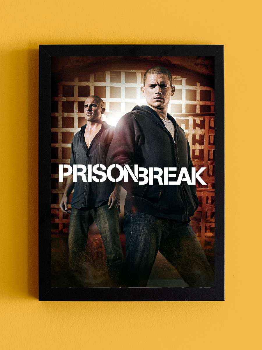 Prison Break Dizi Tablo Siyah Çerçeveli Dizi Poster Duvar Tablo